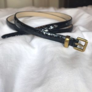 JCrew Black Skinny Belt!